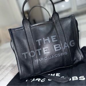 Marc Jacobs Black Tote with Gold Hardware